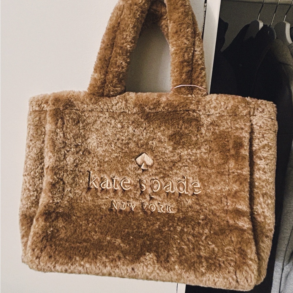 fuzzy KATE SPADE bag